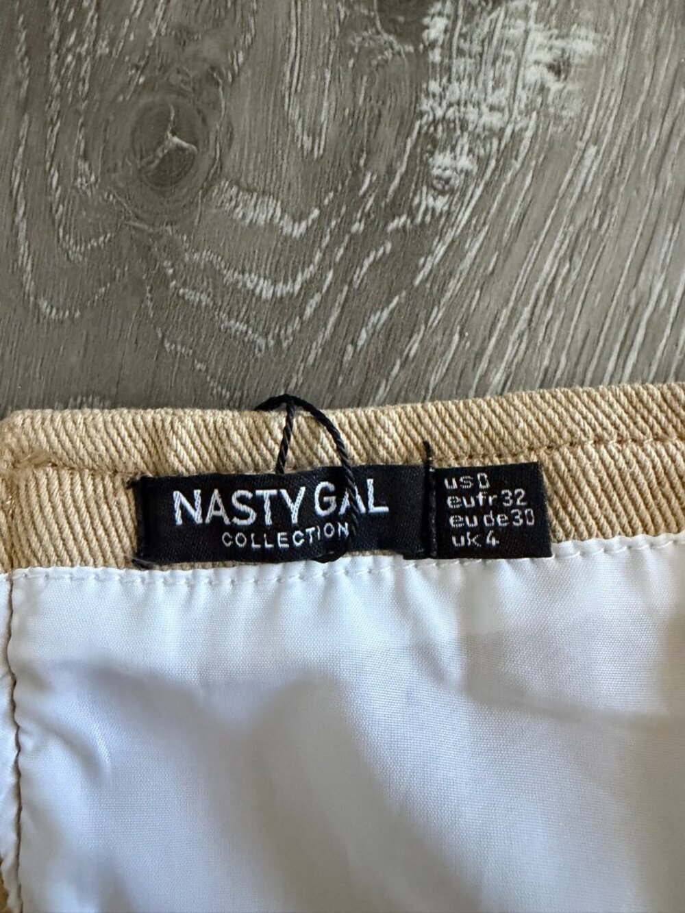 Nasty Gal Beige Dragon & Tiger Embroidered Corset Tube Top | Size 0 - Picture 4 of 6